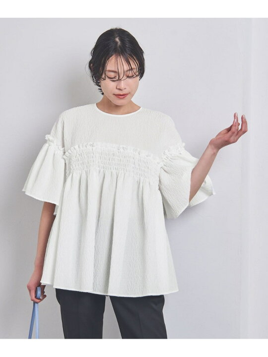 楽天市場】【SALE／60%OFF】エアリージャカード シャーリング フレア 