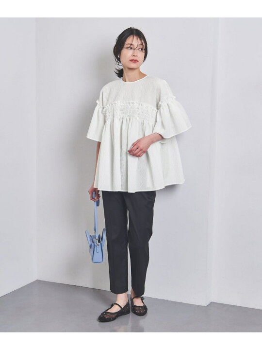 楽天市場】【SALE／60%OFF】エアリージャカード シャーリング フレア 