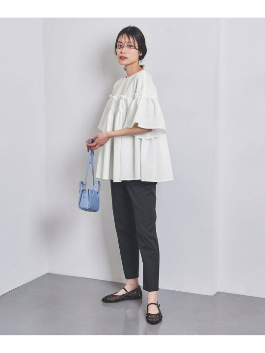 楽天市場】【SALE／60%OFF】エアリージャカード シャーリング フレア 