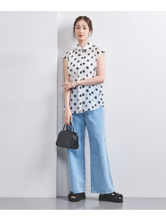 楽天市場】【SALE／50%OFF】オーガンジー プリント ノースリーブ 