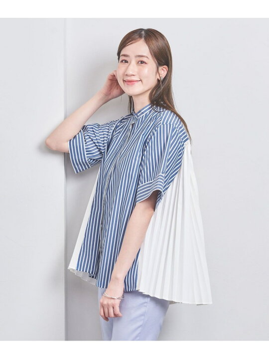 楽天市場】【SALE／80%OFF】バックプリーツ 五分袖 ブラウス 