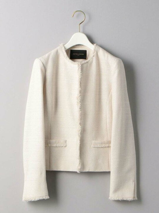 楽天市場】【SALE／80%OFF】UPCS ラメツイード ノーカラージャケット 