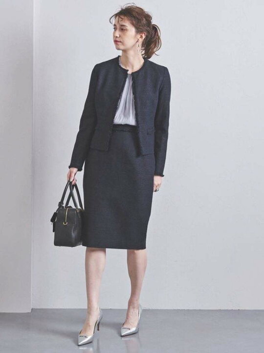 楽天市場】【SALE／80%OFF】UPCS ラメツイード ノーカラージャケット  