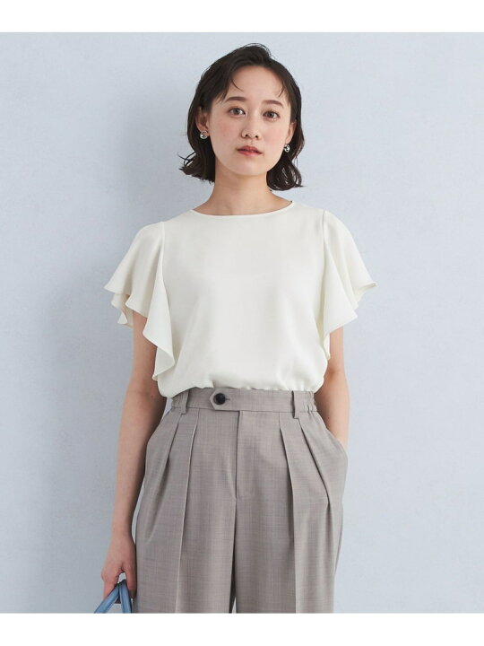 楽天市場】【SALE／70%OFF】フリル スリーブ ブラウス 2 -マシン 