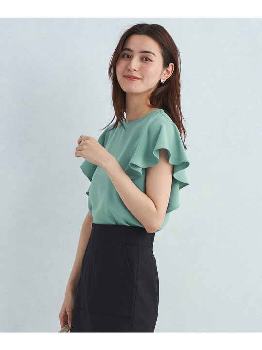 楽天市場】【SALE／70%OFF】フリル スリーブ ブラウス 2 -マシン 