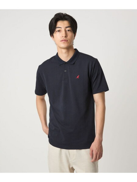 【SALE／50%OFF】【別注】 ＜KANGOL＞ワンポイント ポロシャツ＜A DAY IN THE LIFE＞ a day in the life ユナイテッドアローズ アウトレット トップス ポロシャツ ホワイト ネイビー【RBA_E】[Rakuten Fashion]L;NAVY