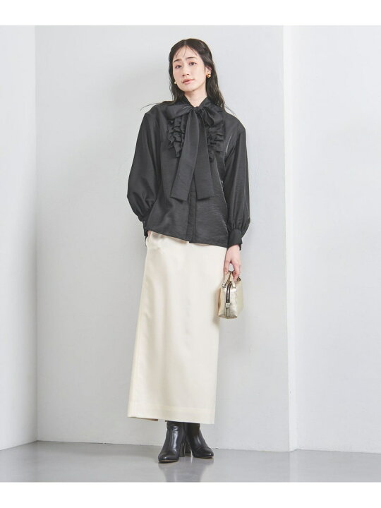 楽天市場】【SALE／70%OFF】オーガンジー フリル&ボウタイ ブラウス 