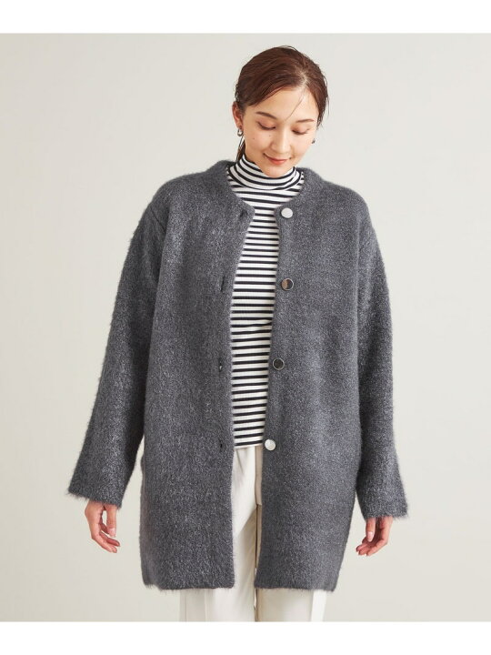 楽天市場】【SALE／30%OFF】グリッター ダブルフェイス ニットコート 