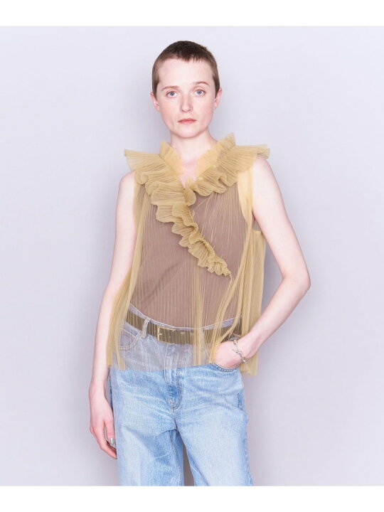楽天市場】【SALE／60%OFF】＜AEWEN MATOPH＞チュール フリルブラウス 