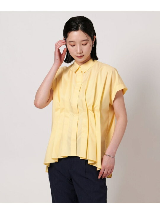 楽天市場】【SALE／50%OFF】フロントタック ショートスリーブブラウス