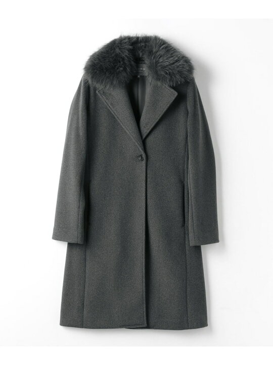 楽天市場】【SALE／50%OFF】ニットメルトン 2WAY ファーコート＜A DAY 
