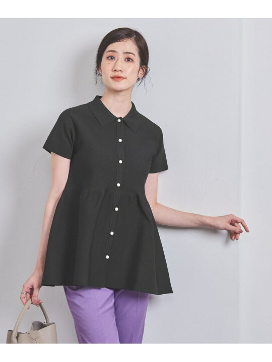 楽天市場】【SALE／40%OFF】ペプラム ショートスリーブ ニット UNITED 