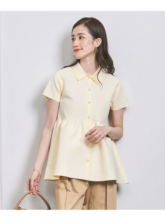 楽天市場】【SALE／40%OFF】ペプラム ショートスリーブ ニット UNITED 