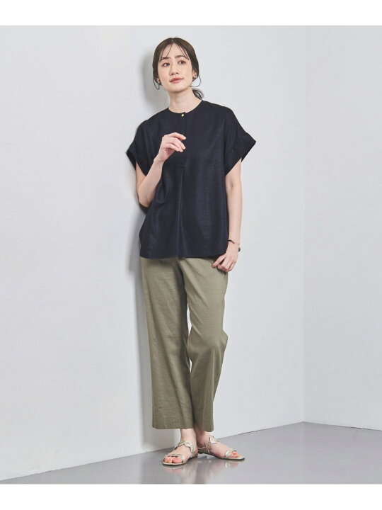 楽天市場】【SALE／70%OFF】ノーカラー スキッパー ショートスリーブ 