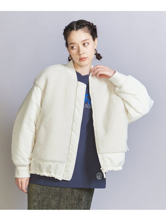 楽天市場】【SALE／80%OFF】ナイロン*ボアブルゾン BEAUTY&YOUTH 