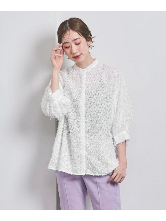 楽天市場】【SALE／30%OFF】7SL フリンジ カットジャカード ブラウス 