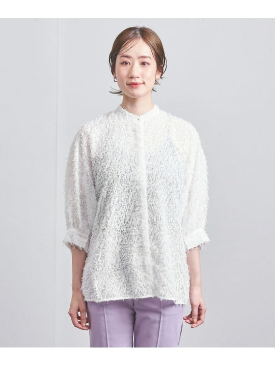 楽天市場】【SALE／30%OFF】7SL フリンジ カットジャカード ブラウス 