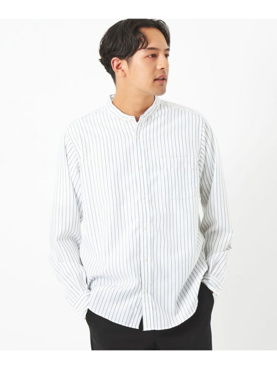 楽天市場】【SALE／80%OFF】オックスフォード バンドカラー ストライプ 