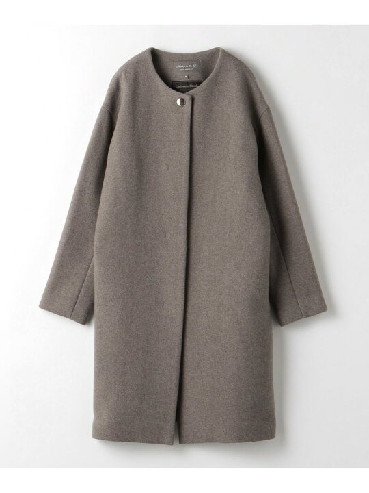 楽天市場】【SALE／50%OFF】カシミヤブレンド ノーカラーコート＜A DAY 