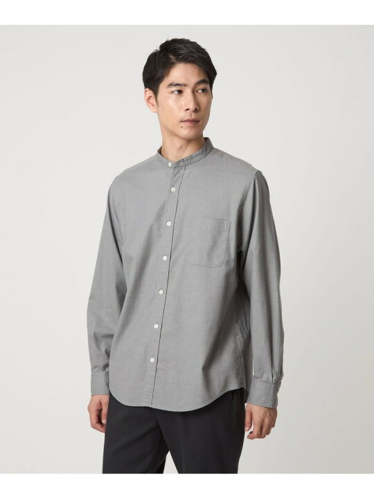 楽天市場】【SALE／50%OFF】ナチュラルフィット バンドカラー シャツ 