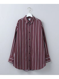 【SALE／70%OFF】＜6(ROKU)＞COTTON STRIPE BACK OPEN SHIRT/シャツ 6(ROKU) ユナイテッドアローズ アウトレット ワンピース・ドレス チュニック ネイビー レッド【RBA_E】【送料無料】[Rakuten Fashion]