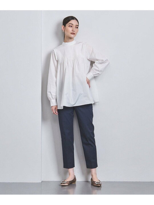 楽天市場】【SALE／40%OFF】P タフタ フリル ハイネック ブラウス 