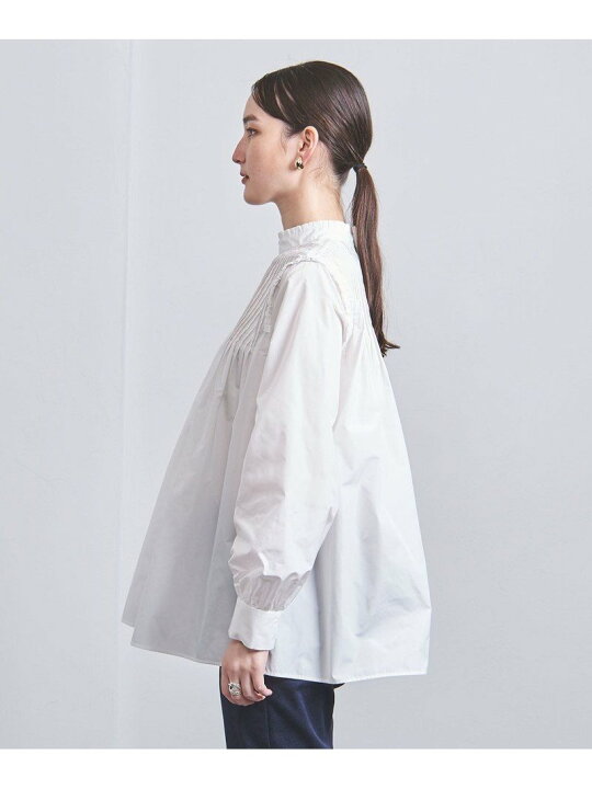 楽天市場】【SALE／40%OFF】P タフタ フリル ハイネック ブラウス 
