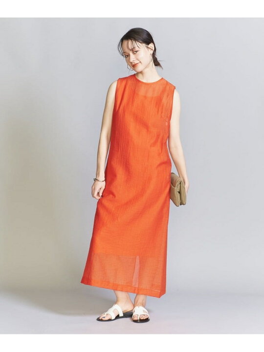 楽天市場】【SALE／30%OFF】楊柳シアーノースリーブワンピース 