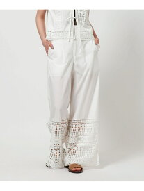 【SALE／70%OFF】【別注】＜ne Quittez pas＞レース ロングパンツ BEAUTY&YOUTH UNITED ARROWS ユナイテッドアローズ アウトレット パンツ その他のパンツ ホワイト【RBA_E】【送料無料】[Rakuten Fashion]