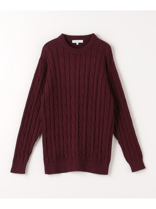 楽天市場】【SALE／30%OFF】コットン カシミヤ ケーブル ニット-ハンド 