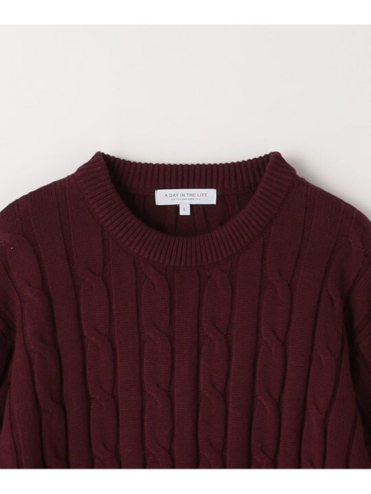 楽天市場】【SALE／30%OFF】コットン カシミヤ ケーブル ニット-ハンド 