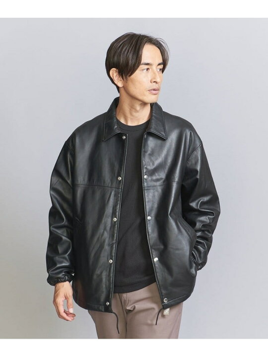 楽天市場】【SALE／30%OFF】レザー コーチ ジャケット BEAUTY&YOUTH 