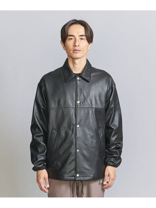 楽天市場】【SALE／30%OFF】レザー コーチ ジャケット BEAUTY&YOUTH 