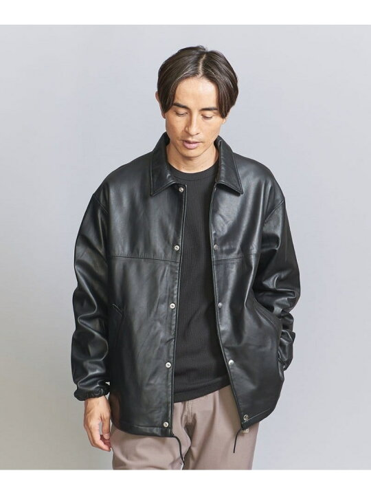 楽天市場】【SALE／30%OFF】レザー コーチ ジャケット BEAUTY&YOUTH 