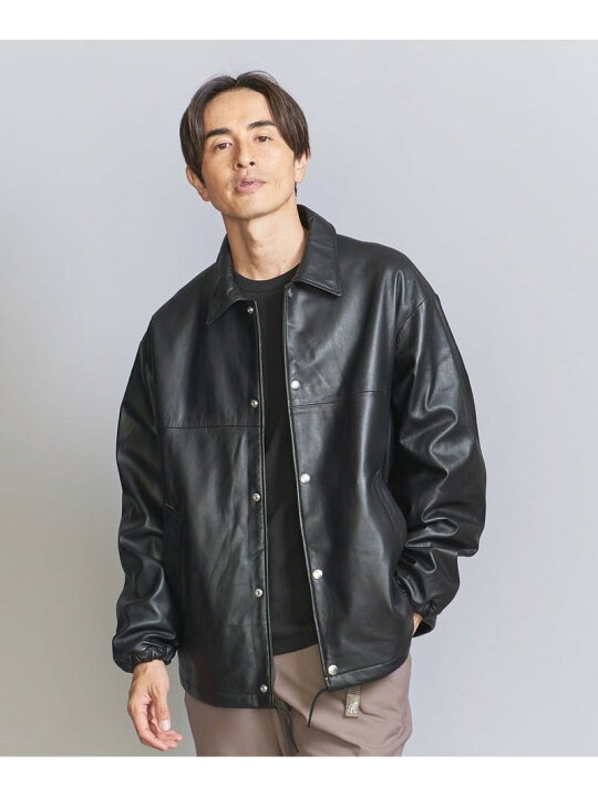 楽天市場】【SALE／30%OFF】レザー コーチ ジャケット BEAUTY&YOUTH 