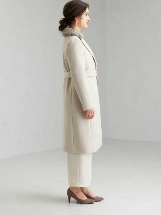 楽天市場】【SALE／50%OFF】D ファーエリツキ ベルトコート ※ UNITED 