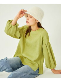 【SALE／50%OFF】ソデボリューム ジャカード ブラウス UNITED ARROWS green label relaxing ユナイテッドアローズ アウトレット トップス シャツ・ブラウス ブラック ホワイト グリーン パープル【RBA_E】【送料無料】[Rakuten Fashion]