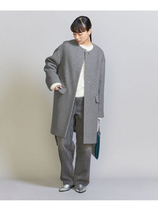楽天市場】【SALE／80%OFF】MANTECO ミドル ノーカラーコート 