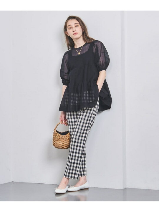 楽天市場】【SALE／70%OFF】シアー ティアード パフスリーブニット 