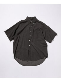 【SALE／50%OFF】＜GLR or＞オーバーサイズ デニム 半袖 シャツ -ユニセックス- UNITED ARROWS green label relaxing ユナイテッドアローズ アウトレット トップス シャツ・ブラウス ネイビー グレー【RBA_E】[Rakuten Fashion]