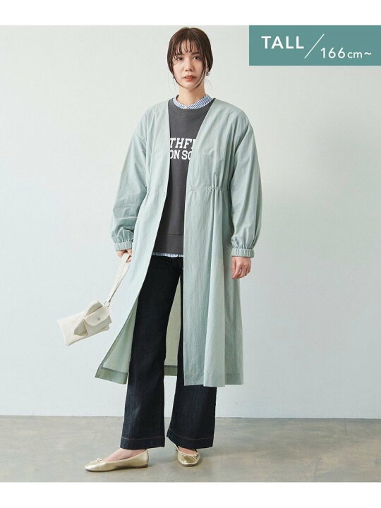 楽天市場】【SALE／60%OFF】[TALL /H166cm~]ギャザー ドロスト ガウン 