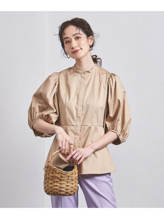 楽天市場】【SALE／70%OFF】C サテン バルーンスリーブ ブラウス 