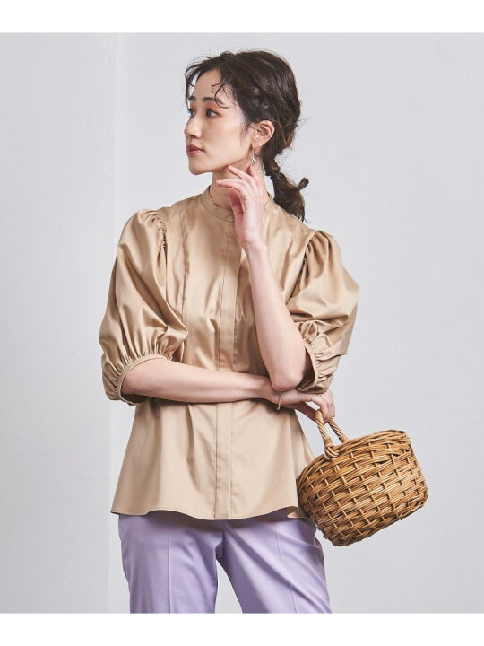 楽天市場】【SALE／85%OFF】C サテン バルーンスリーブ ブラウス 
