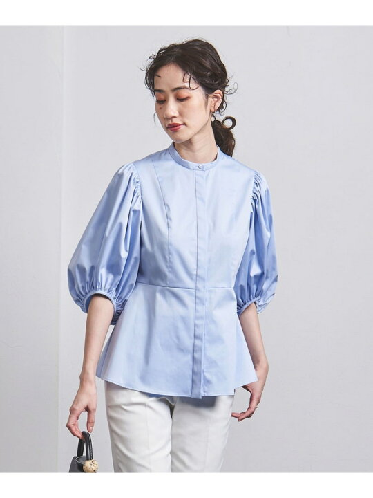 楽天市場】【SALE／70%OFF】C サテン バルーンスリーブ ブラウス 
