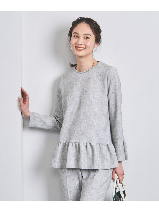 楽天市場】【SALE／80%OFF】ミックスツイード ペプラム ブラウス 