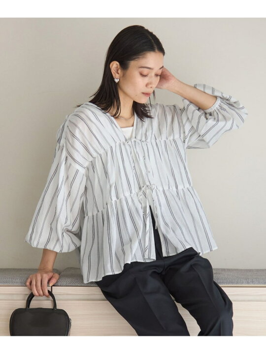 新品タグ付き☆ ユナイテッドアローズ ☆FEEL FREE 2WAY ブラウス 楽天 