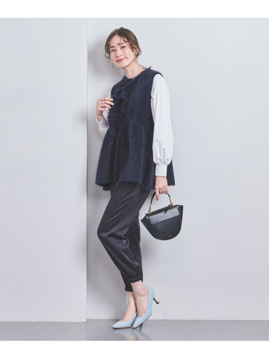楽天市場】【SALE／50%OFF】フォックス カシミヤ フリルベスト UNITED 