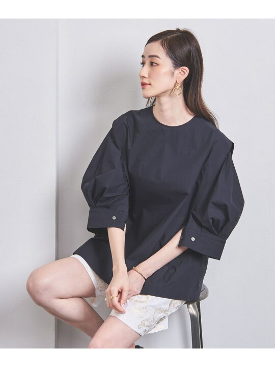 楽天市場】【SALE／50%OFF】C/N/PU タックパフスリーブ ブラウス 