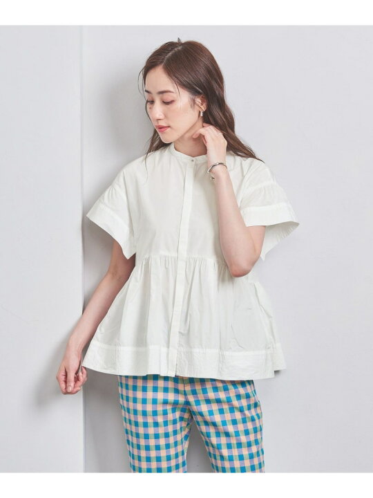 楽天市場】【SALE／60%OFF】タフタ ステッチ ペプラム ブラウス UNITED 