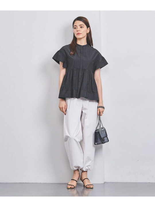 楽天市場】【SALE／60%OFF】タフタ ステッチ ペプラム ブラウス UNITED 